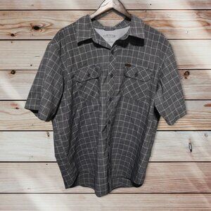 Orvis Gray Button Front Shirt Size XL